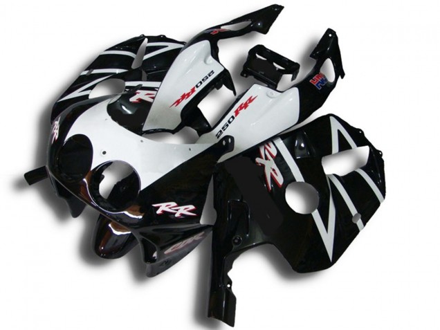 Aftermarket 1990-1998 Black White RR Honda CBR250RR Motorcycle Fairing Aftermarket 1990-1998 Black White RR Honda CBR250RR Motorcycle Fairing