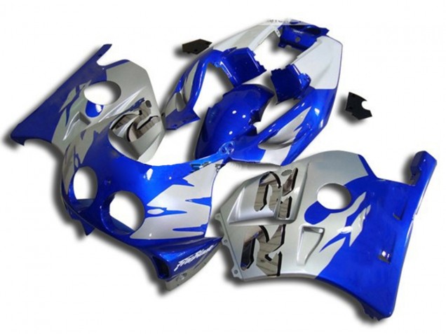 Aftermarket 1990-1998 Blue Silver and White Honda CBR250RR Motorcycle Fairing Aftermarket 1990-1998 Blue Silver and White Honda CBR250RR Motorcycle Fairing