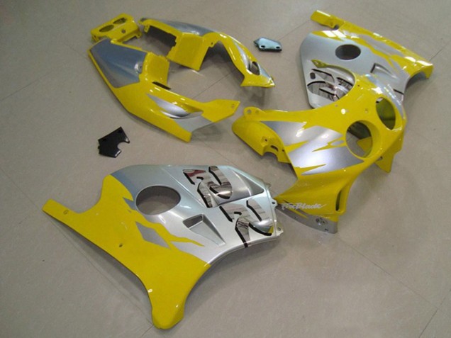 Aftermarket 1990-1998 Yellow Silver Honda CBR250RR Motorcycle Fairing Aftermarket 1990-1998 Yellow Silver Honda CBR250RR Motorcycle Fairing