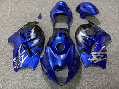 Aftermarket 1997-2007 Deep Blue and Black Suzuki GSXR 1300 Motorcycle Fairing