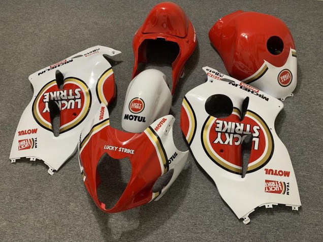 Aftermarket 1997-2007 Lucky Strike Suzuki GSXR 1300 Motorcycle Fairing Aftermarket 1997-2007 Lucky Strike Suzuki GSXR 1300 Motorcycle Fairing