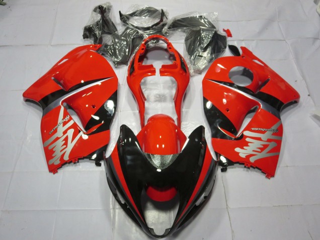 Aftermarket 1997-2007 Red and Black Silver Decal Suzuki GSXR 1300 Motorcycle Fairing Aftermarket 1997-2007 Red and Black Silver Decal Suzuki GSXR 1300 Motorcycle Fairing