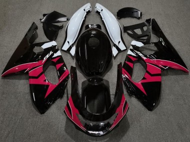 Aftermarket 1998-2007 Gloss Black Red and White Yamaha YZF600 Motorcycle Fairing