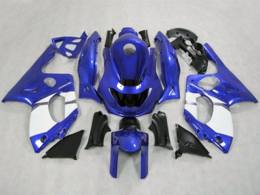 Aftermarket 1998-2007 Gloss Blue and White Yamaha YZF600 Motorcycle Fairing
