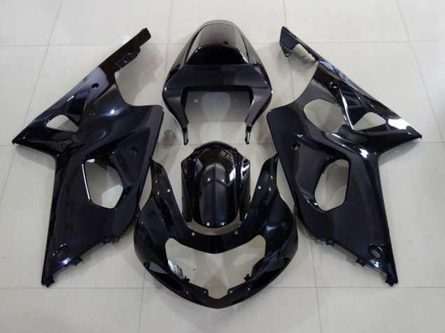 Aftermarket 2000-2002 Gloss Black with Suzuki GSXR 1000 Motorcycle Fairing Aftermarket 2000-2002 Gloss Black with Suzuki GSXR 1000 Motorcycle Fairing
