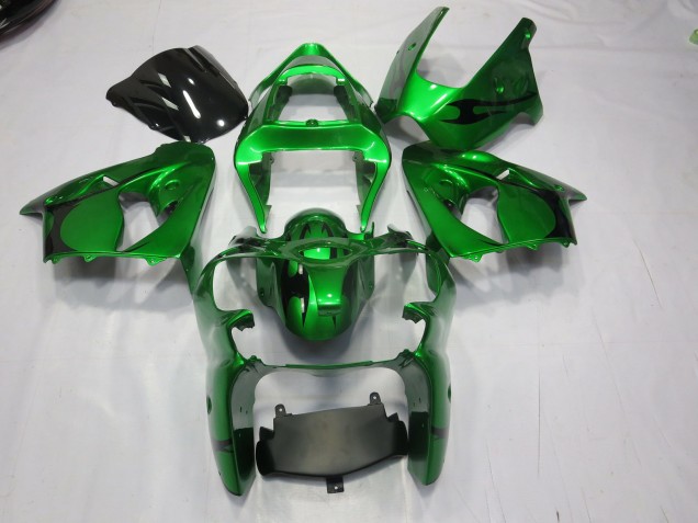 Aftermarket 2000-2002 Green Kawasaki ZX6R Motorcycle Fairing Aftermarket 2000-2002 Green Kawasaki ZX6R Motorcycle Fairing
