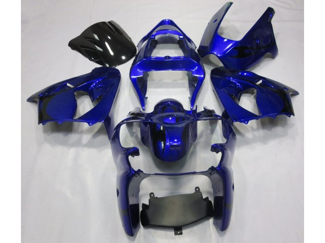 Aftermarket 2000-2002 Metallic Blue Kawasaki ZX6R Motorcycle Fairing Aftermarket 2000-2002 Metallic Blue Kawasaki ZX6R Motorcycle Fairing