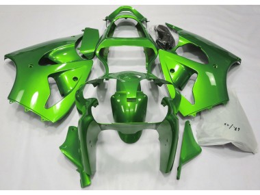Aftermarket 2000-2002 Metallic Green Kawasaki ZX6R Motorcycle Fairing