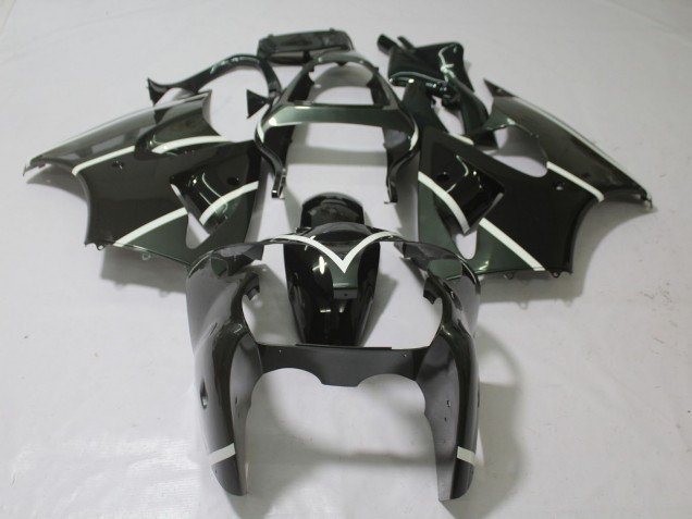 Aftermarket 2000-2002 Metallic Grey & Black Kawasaki ZX6R Motorcycle Fairing Aftermarket 2000-2002 Metallic Grey & Black Kawasaki ZX6R Motorcycle Fairing