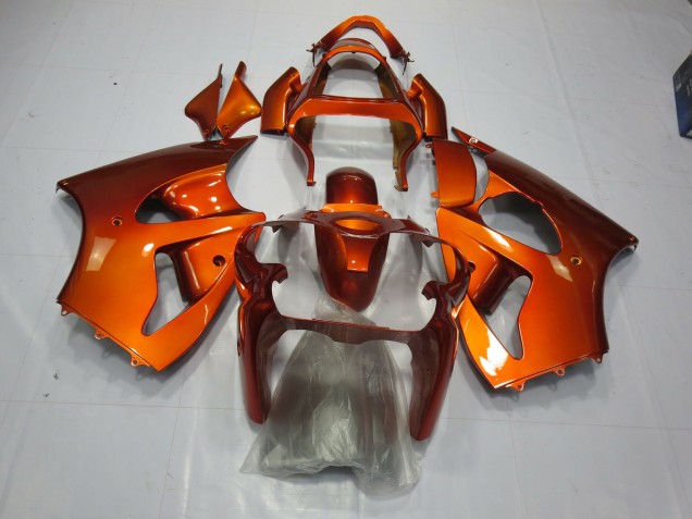 Aftermarket 2000-2002 Orange Kawasaki ZX6R Motorcycle Fairing Aftermarket 2000-2002 Orange Kawasaki ZX6R Motorcycle Fairing