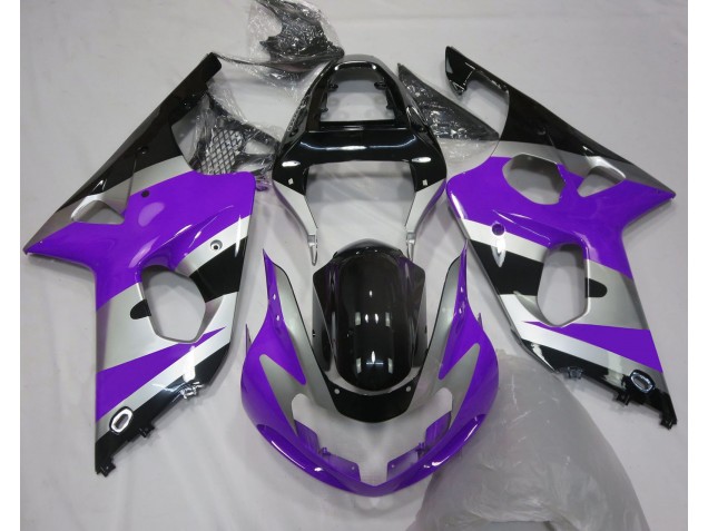 Aftermarket 2000-2002 Purple Silver OEM Style Suzuki GSXR 1000 Motorcycle Fairing Aftermarket 2000-2002 Purple Silver OEM Style Suzuki GSXR 1000 Motorcycle Fairing