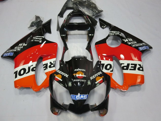 Aftermarket 2001-2003 Black Repsol Honda CBR600 F4i Motorcycle Fairing Aftermarket 2001-2003 Black Repsol Honda CBR600 F4i Motorcycle Fairing