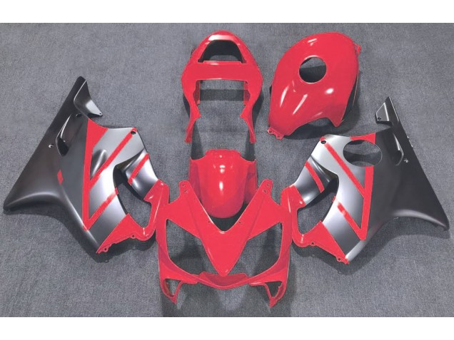 Aftermarket 2001-2003 Red and Matte Silver Honda CBR600 F4i Motorcycle Fairing Aftermarket 2001-2003 Red and Matte Silver Honda CBR600 F4i Motorcycle Fairing