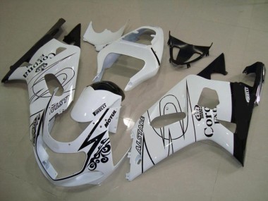 Aftermarket 2001-2003 White Corona Suzuki GSXR 600-750 Motorcycle Fairing