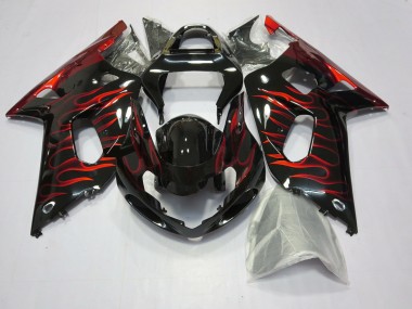 Aftermarket 2001-2003 Yellow Jordan Suzuki GSXR 600-750 Motorcycle Fairing