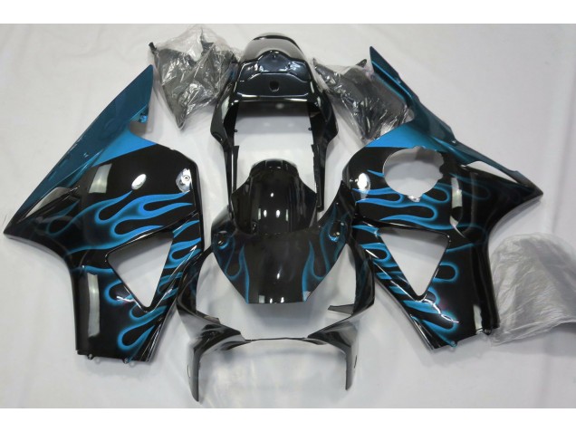 Aftermarket 2002-2003 Light Blue Flame Honda CBR954 Motorcycle Fairing