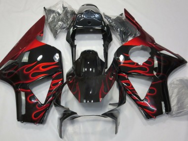 Aftermarket 2002-2003 Red Flame Honda CBR954 Motorcycle Fairing