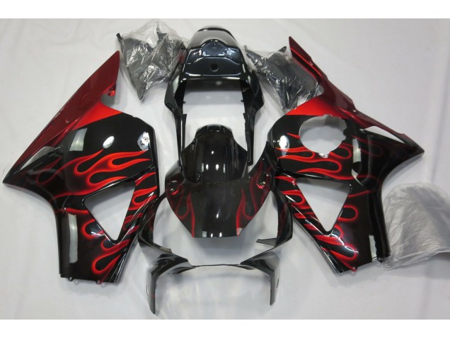 Aftermarket 2002-2003 Red Flame Honda CBR954 Motorcycle Fairing Aftermarket 2002-2003 Red Flame Honda CBR954 Motorcycle Fairing