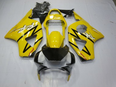 Aftermarket 2002-2003 Reverse Yellow and Black Honda CBR954 Motorcycle Fairing