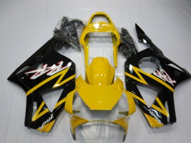 Aftermarket 2002-2003 Yellow and Black Honda CBR954 Motorcycle Fairing