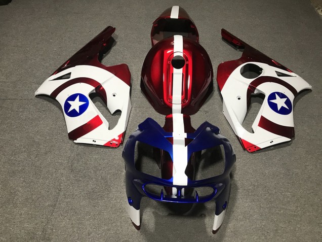 Aftermarket 2002-2005 Captain America Kawasaki ZX12R Motorcycle Fairing Aftermarket 2002-2005 Captain America Kawasaki ZX12R Motorcycle Fairing