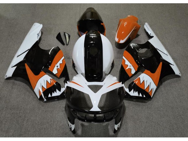 Aftermarket 2002-2005 Orange Shark Kawasaki ZX12R Motorcycle Fairing Aftermarket 2002-2005 Orange Shark Kawasaki ZX12R Motorcycle Fairing