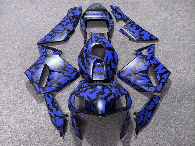 Aftermarket 2003-2004 Blue Camo Honda CBR600RR Motorcycle Fairing Aftermarket 2003-2004 Blue Camo Honda CBR600RR Motorcycle Fairing