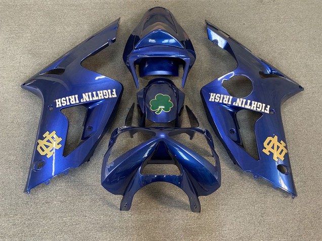 Aftermarket 2003-2004 Deep Blue Kawasaki ZX6R Motorcycle Fairing Aftermarket 2003-2004 Deep Blue Kawasaki ZX6R Motorcycle Fairing