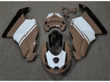Aftermarket 2003-2004 Gloss Brown & White Ducati 749 999 Motorcycle Fairing