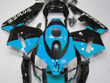 Aftermarket 2003-2004 Light Blue Power Honda CBR600RR Motorcycle Fairing