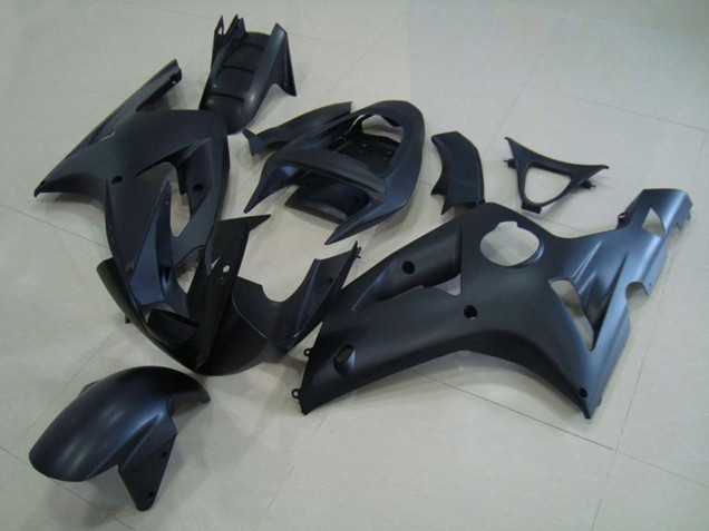 Aftermarket 2003-2004 Matte Black Kawasaki ZX6R Motorcycle Fairing