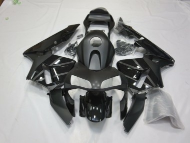 Aftermarket 2003-2004 Matte Black With Honda CBR600RR Motorcycle Fairing