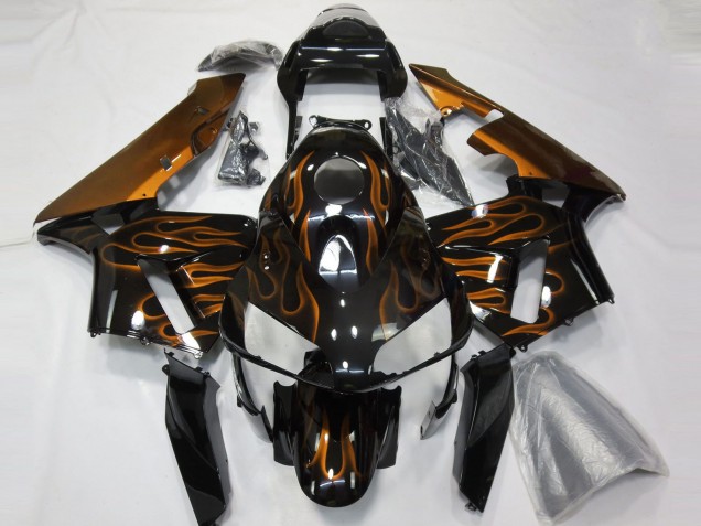 Aftermarket 2003-2004 Orange Flames Honda CBR600RR Motorcycle Fairing Aftermarket 2003-2004 Orange Flames Honda CBR600RR Motorcycle Fairing