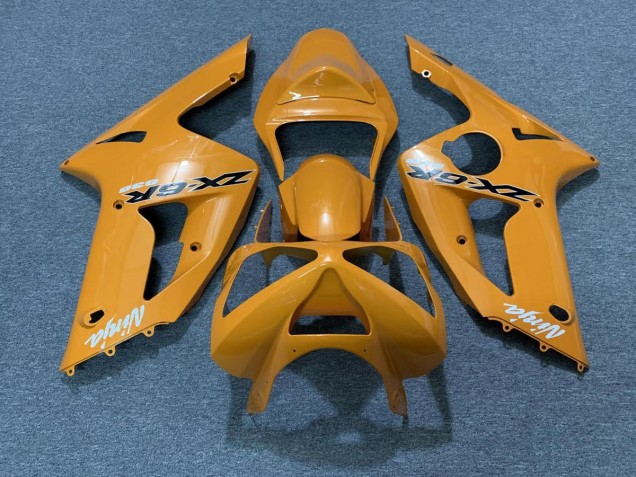 Aftermarket 2003-2004 Orange Kawasaki ZX6R Motorcycle Fairing Aftermarket 2003-2004 Orange Kawasaki ZX6R Motorcycle Fairing