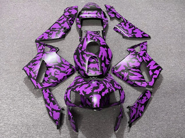 Aftermarket 2003-2004 Purple Camo Honda CBR600RR Motorcycle Fairing