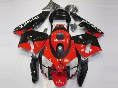 Aftermarket 2003-2004 Red Black Power Honda CBR600RR Motorcycle Fairing