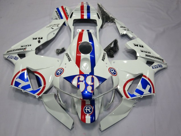 Aftermarket 2003-2004 Repsol 69 Honda CBR600RR Motorcycle Fairing Aftermarket 2003-2004 Repsol 69 Honda CBR600RR Motorcycle Fairing