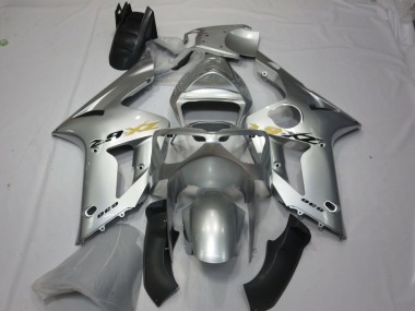 Aftermarket 2003-2004 Silver OEM Style Kawasaki ZX6R Motorcycle Fairing