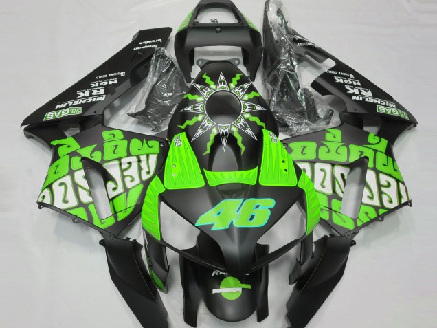 Aftermarket 2003-2004 Slime Green Rossi Repsol Honda CBR600RR Motorcycle Fairing Aftermarket 2003-2004 Slime Green Rossi Repsol Honda CBR600RR Motorcycle Fairing