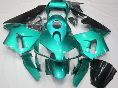 Aftermarket 2003-2004 Teal Plain Honda CBR600RR Motorcycle Fairing
