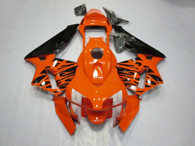 Aftermarket 2003-2004 Tribal Orange Honda CBR600RR Motorcycle Fairing