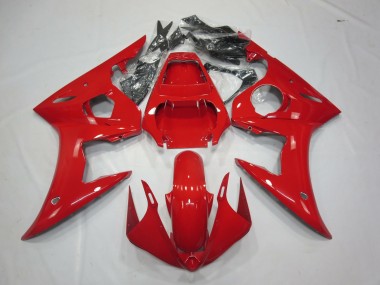 Aftermarket 2003-2005 Gloss Red Yamaha R6 Motorcycle Fairing
