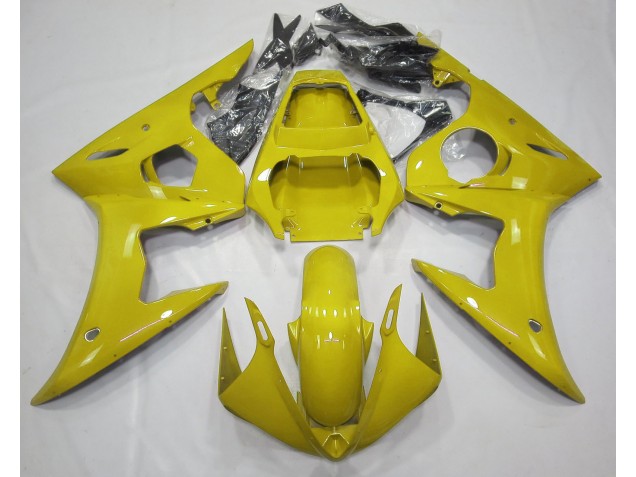 Aftermarket 2003-2005 Gloss Yellow Yamaha R6 Motorcycle Fairing