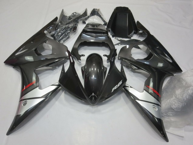 Aftermarket 2003-2005 Gunmetal Yamaha R6 Motorcycle Fairing Aftermarket 2003-2005 Gunmetal Yamaha R6 Motorcycle Fairing