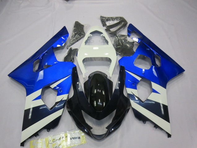 Aftermarket 2004-2005 Blue White GSXR Suzuki GSXR 600-750 Motorcycle Fairing Aftermarket 2004-2005 Blue White GSXR Suzuki GSXR 600-750 Motorcycle Fairing
