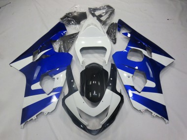 Aftermarket 2004-2005 Blue White OEM Style Suzuki GSXR 600-750 Motorcycle Fairing