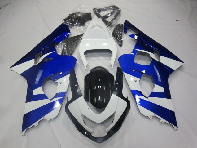 Aftermarket 2004-2005 Blue White OEM Style Suzuki GSXR 600-750 Motorcycle Fairing