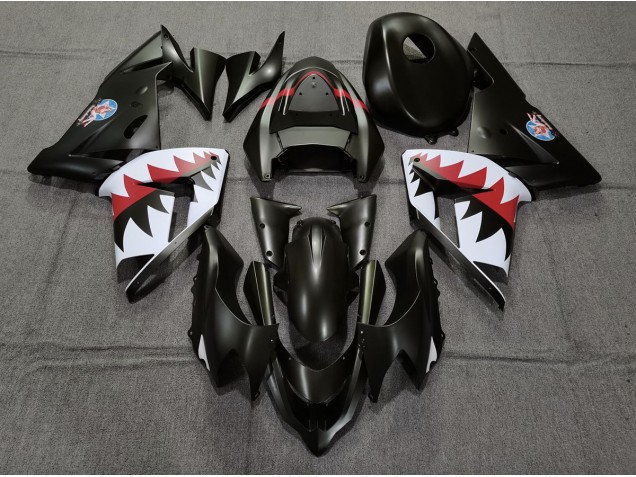 Aftermarket 2004-2005 Matte Black Betty Bomber Kawasaki ZX10R Motorcycle Fairing Aftermarket 2004-2005 Matte Black Betty Bomber Kawasaki ZX10R Motorcycle Fairing