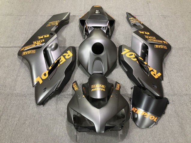 Aftermarket 2004-2005 Matte Grey Orange Repsol Honda CBR1000RR Motorcycle Fairing Aftermarket 2004-2005 Matte Grey Orange Repsol Honda CBR1000RR Motorcycle Fairing