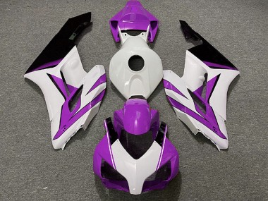Aftermarket 2004-2005 Purple White and Black Gloss Honda CBR1000RR Motorcycle Fairing
